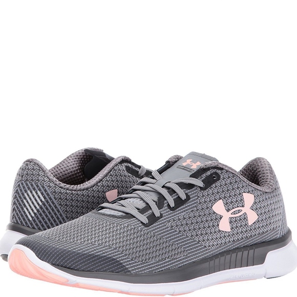 under armour grey and pink shoes